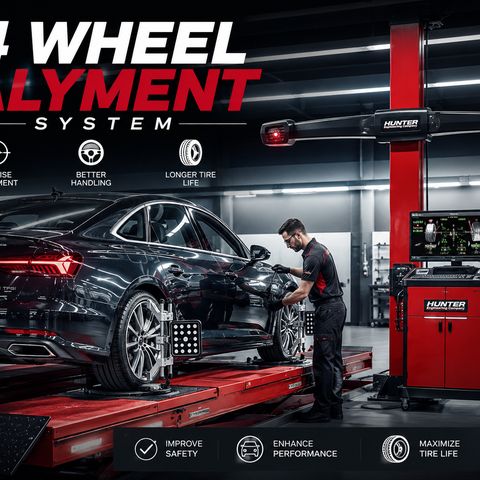 Wheel alignment at Lutz Tires San Diego